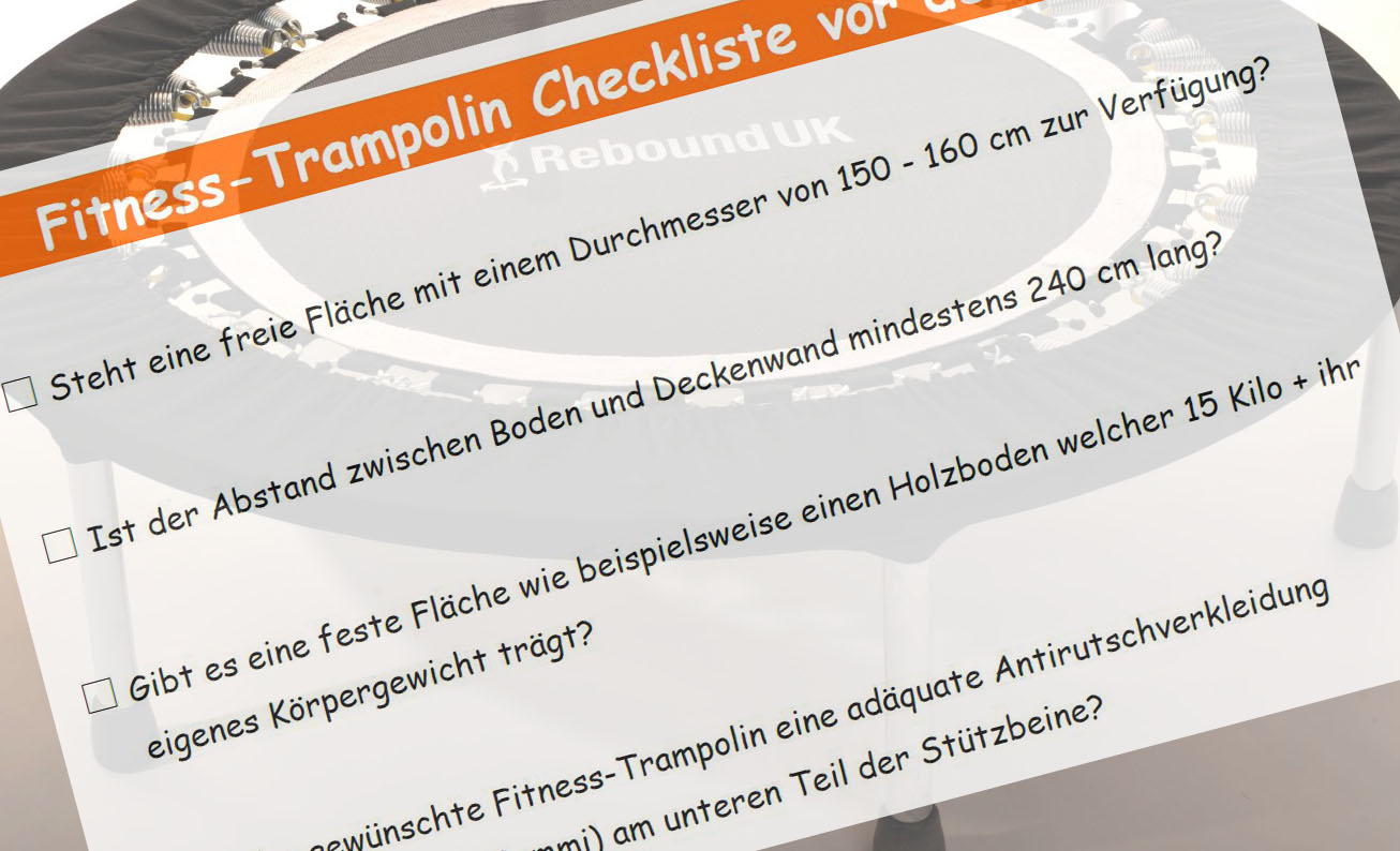 Checkliste für den Kauf eines Fitness-Trampolins